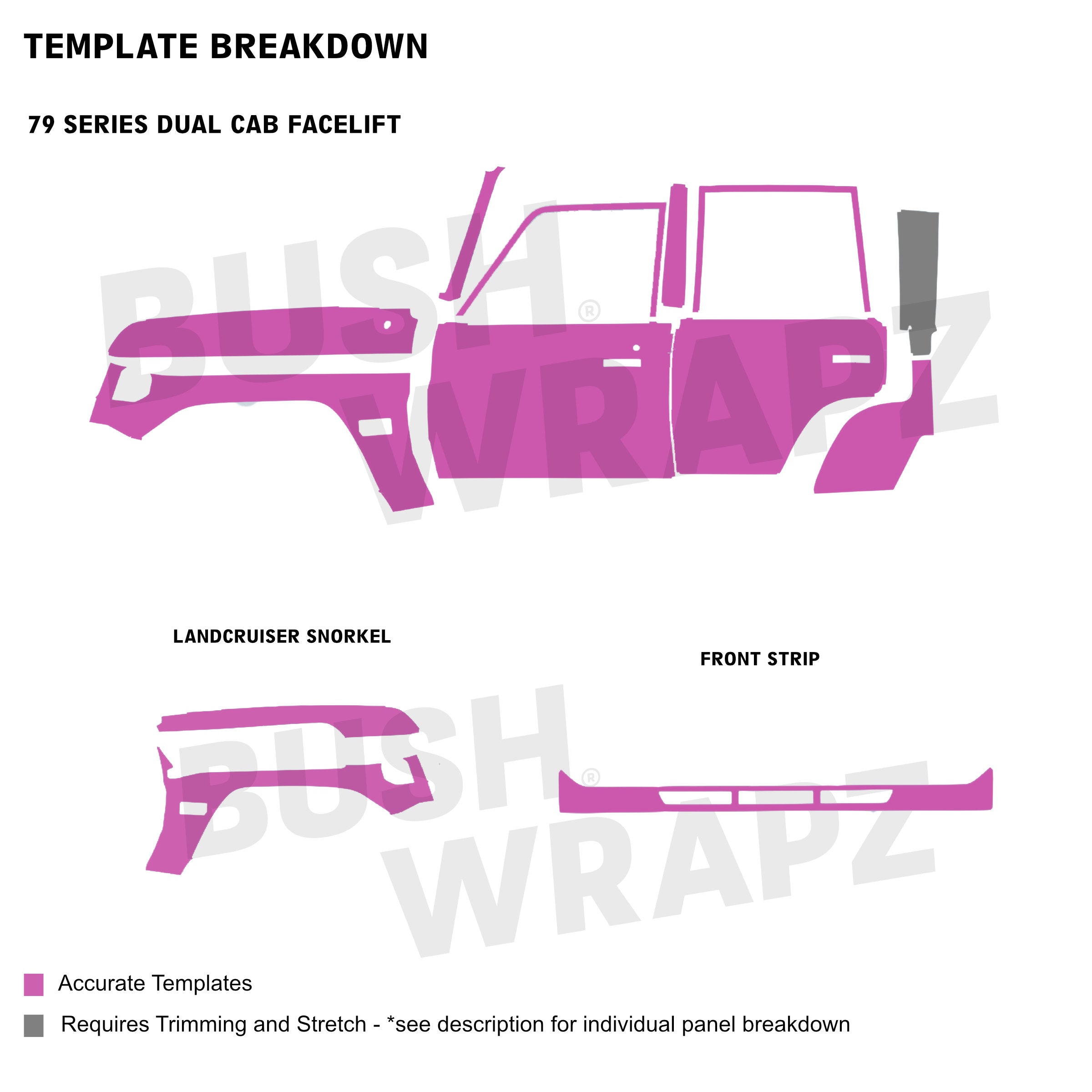 BushWrapz PRO - Toyota 79 Series Dual Cab Facelift (2024 - Current Model)