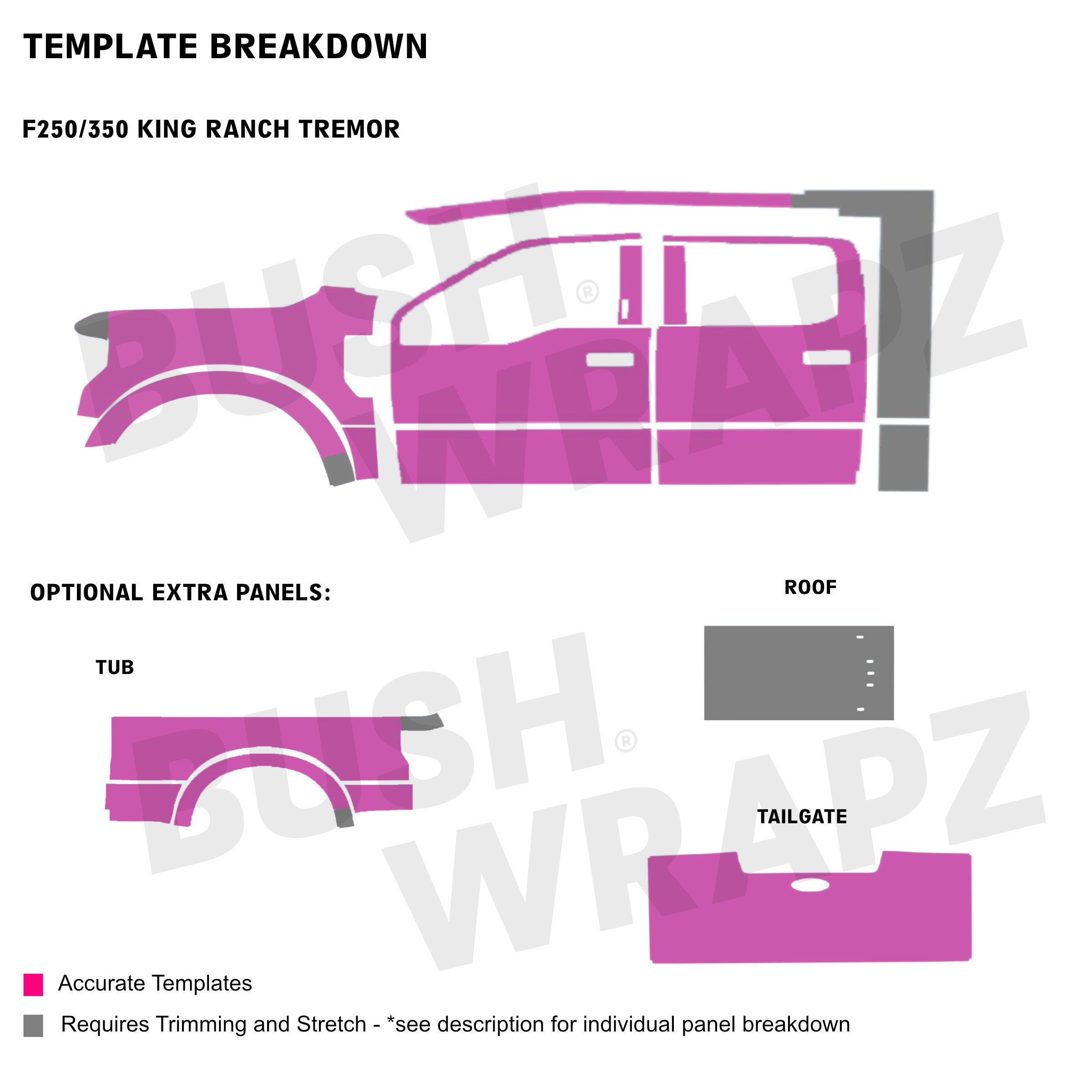 BushWrapz PRO - Ford F250/F350 - King Ranch Tremor