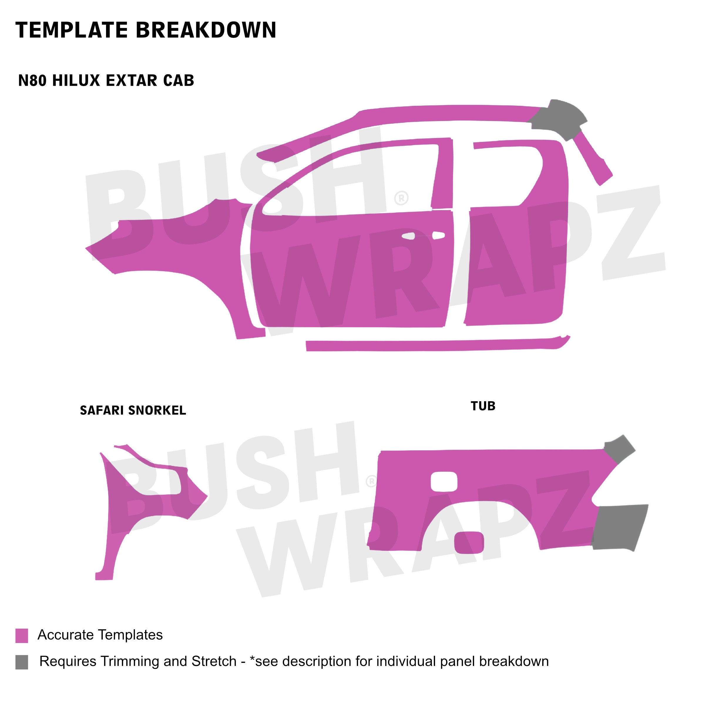 BushWrapz PRO - Toyota Hilux N80 Extra Cab