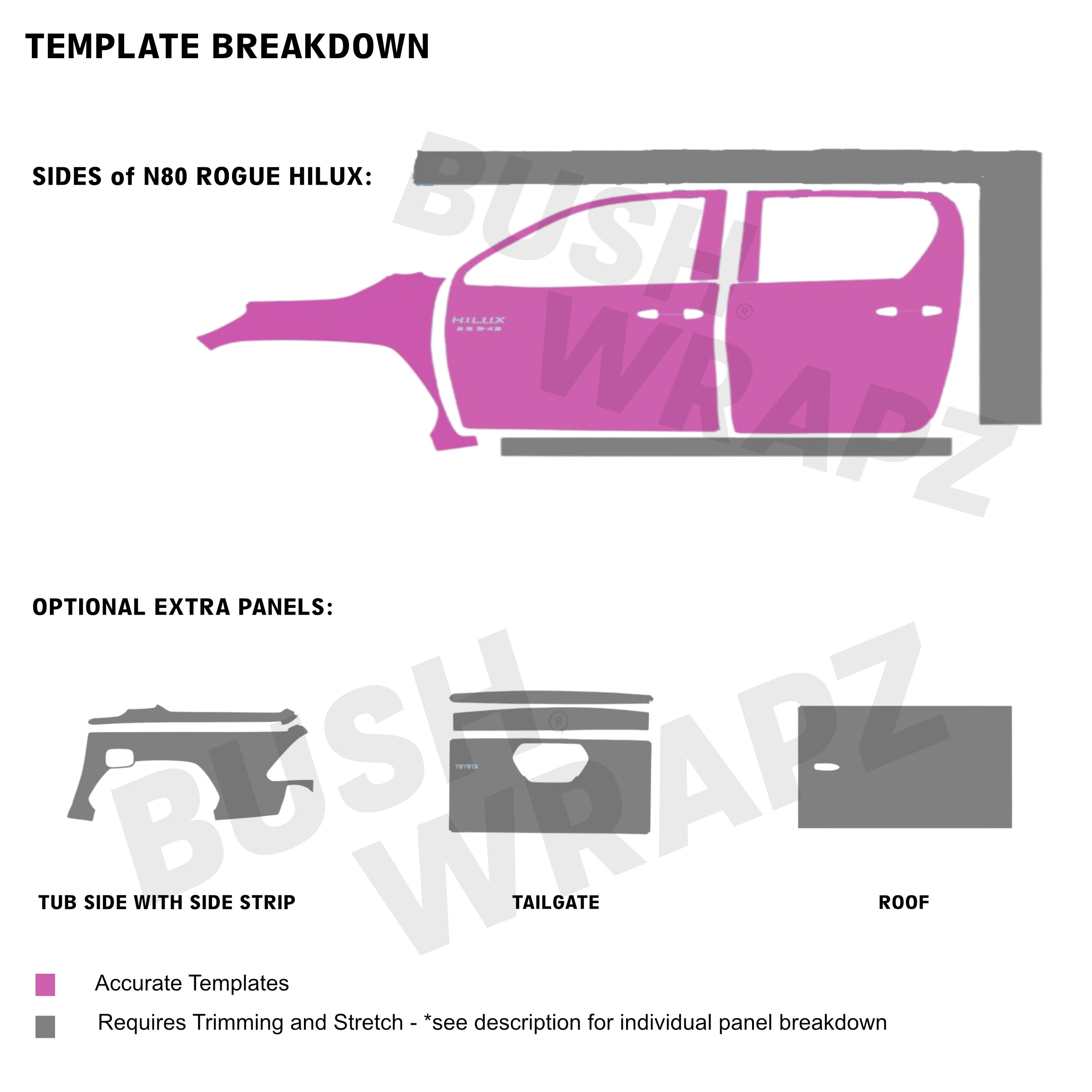 BushWrapz PRO - Toyota Hilux N80 Dual Cab (Rogue)