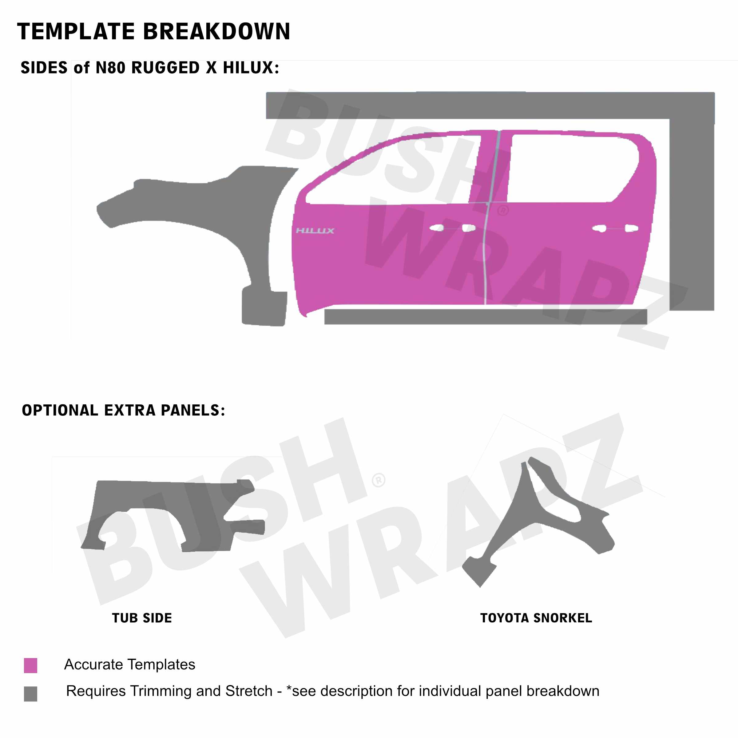 BushWrapz PRO - Toyota Hilux N80 Dual Cab (Rugged-X)