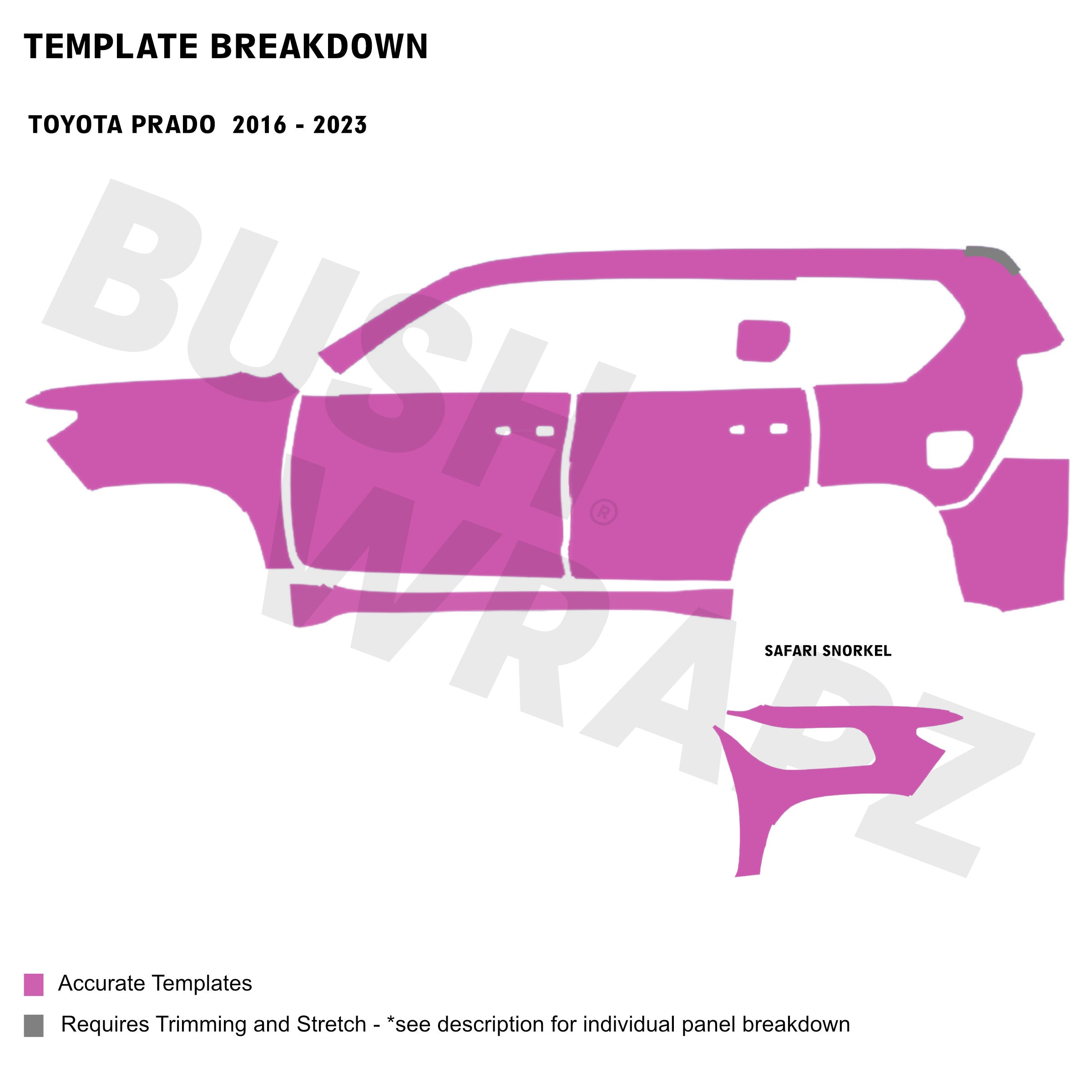 BushWrapz PRO - Toyota Prado 150 Facelift (2017 - 2023)